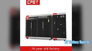 परीक्षण उपकरण में ईवी बैटरी बर्न